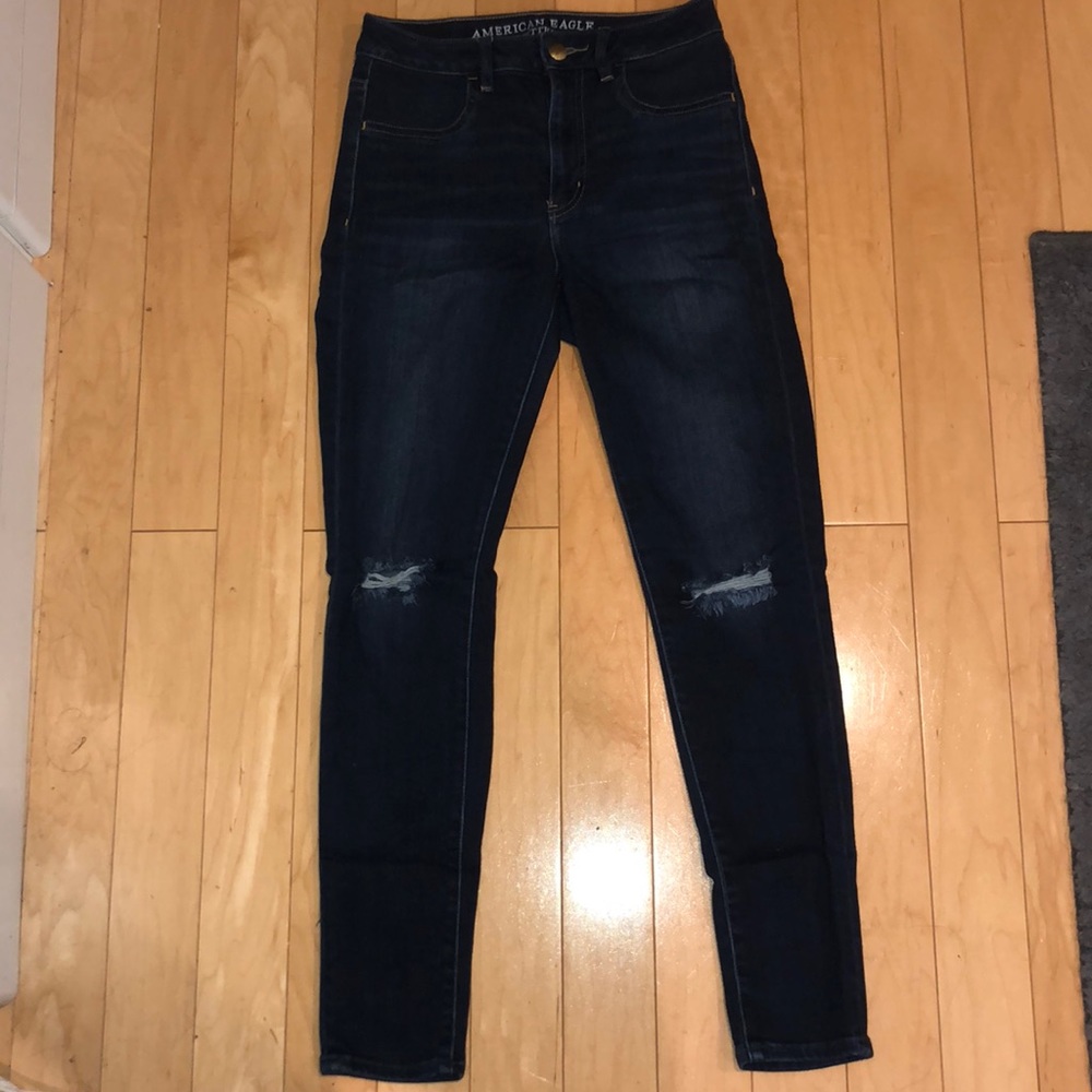 Sky high rise jeggings